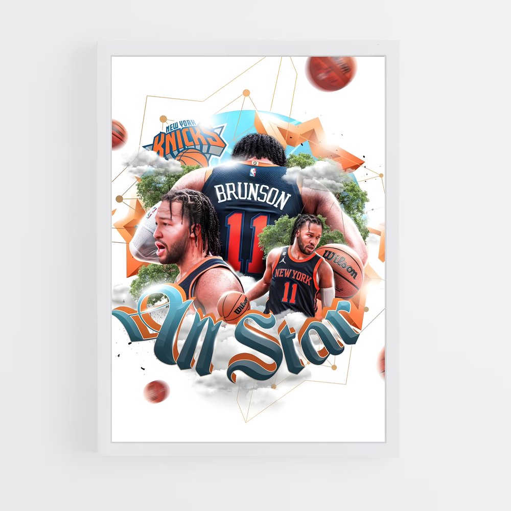 Poster All Star Knicks – affiche Basketball (vue 3)