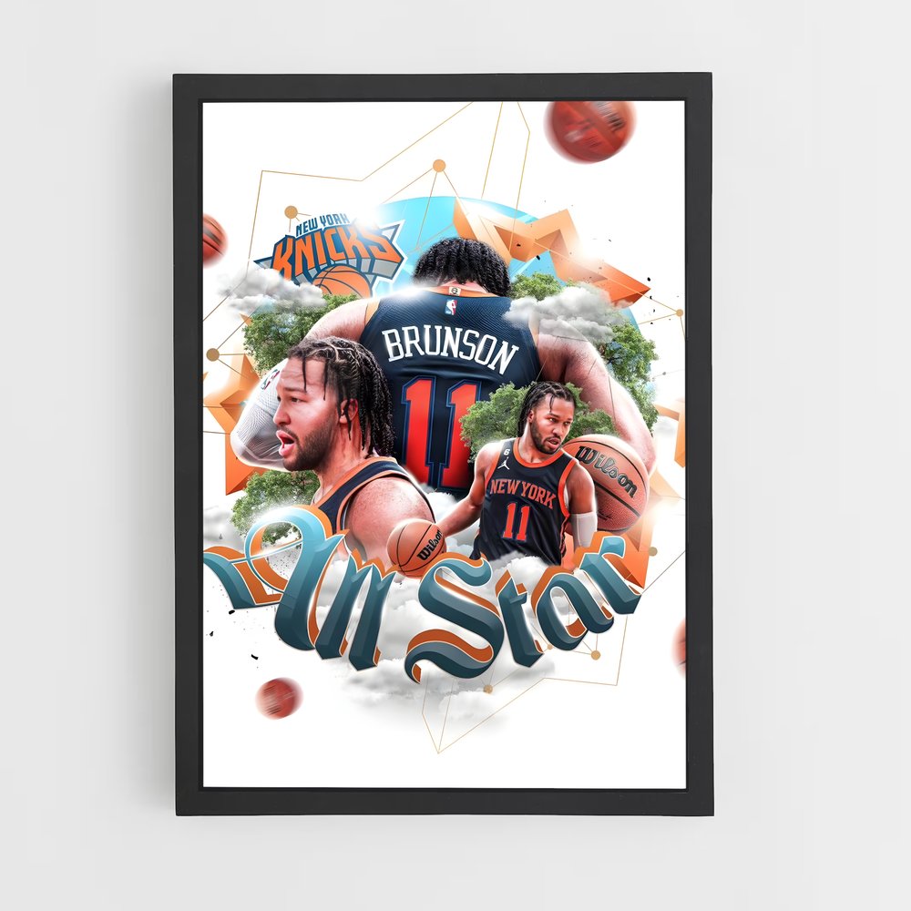 Poster All Star Knicks – affiche Basketball (vue 2)