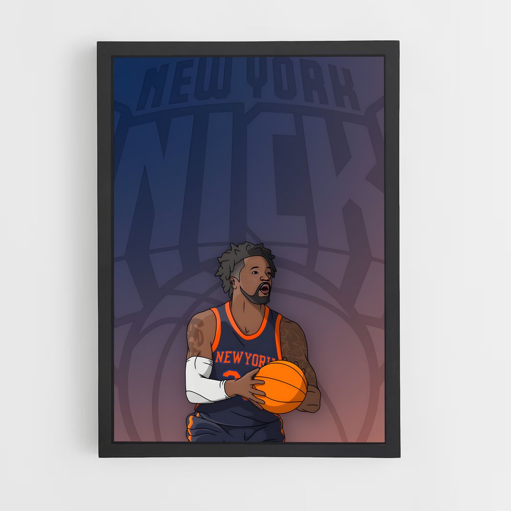 Poster New York Knicks Dunk – affiche Basketball (vue 2)