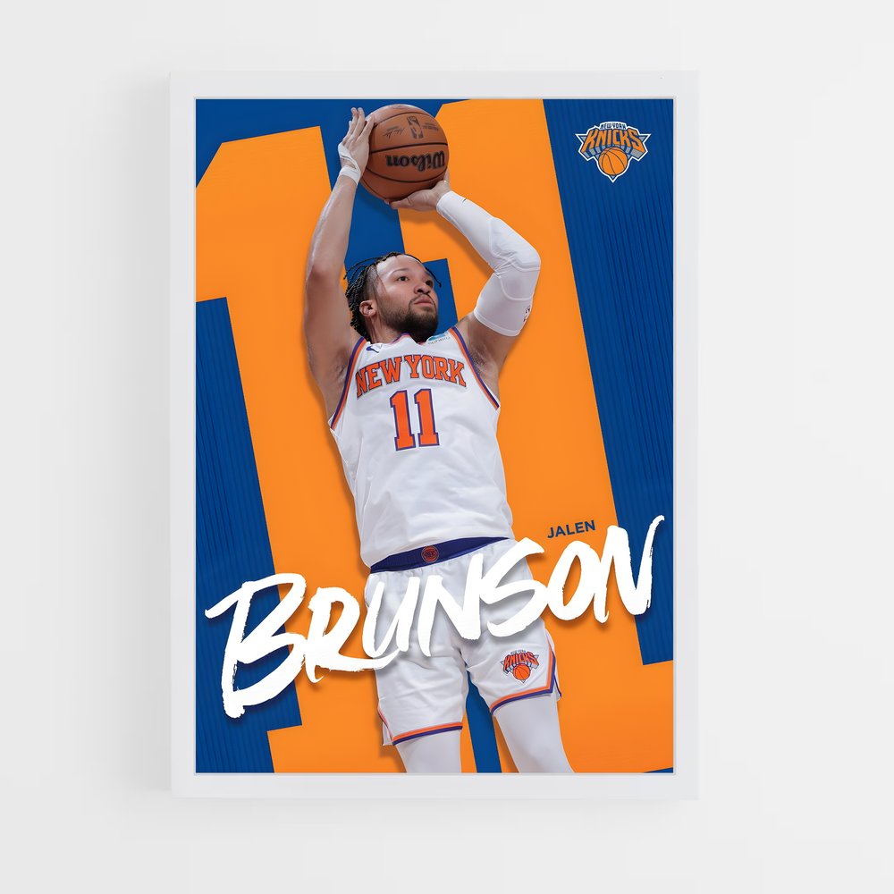 Poster New York Knicks Brunson – affiche Basketball (vue 3)