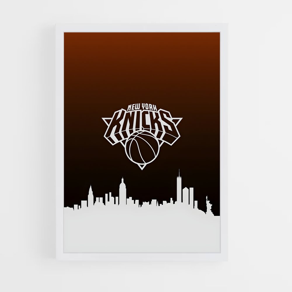 Poster Skyline des Knicks – affiche Basketball (vue 3)