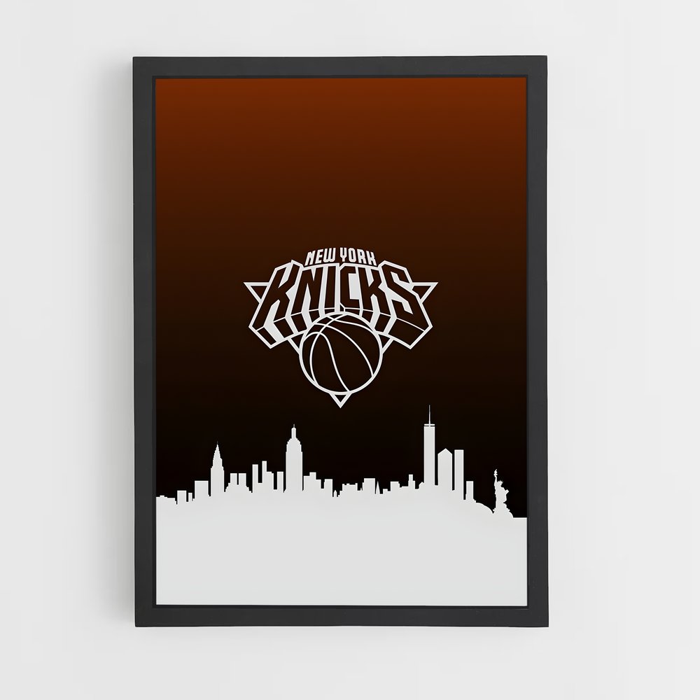 Poster Skyline des Knicks – affiche Basketball (vue 2)