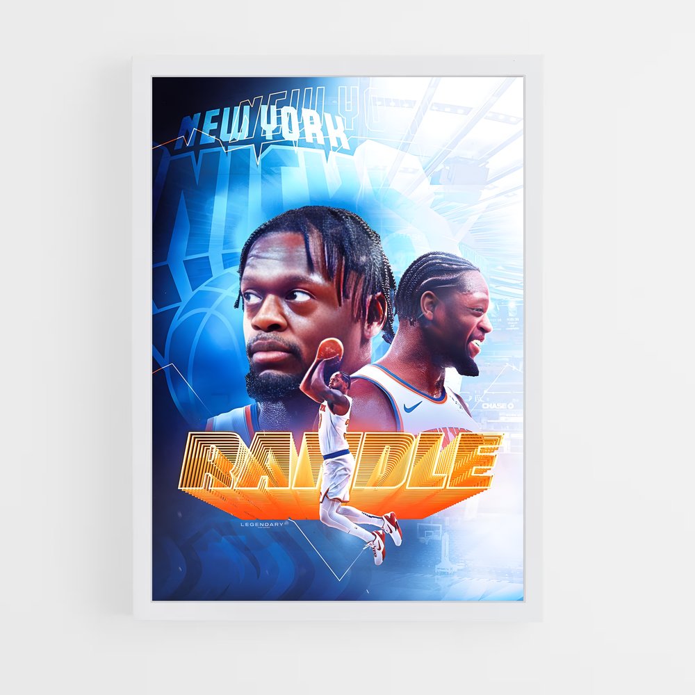 Poster Randle New York Knicks – affiche Basketball (vue 3)