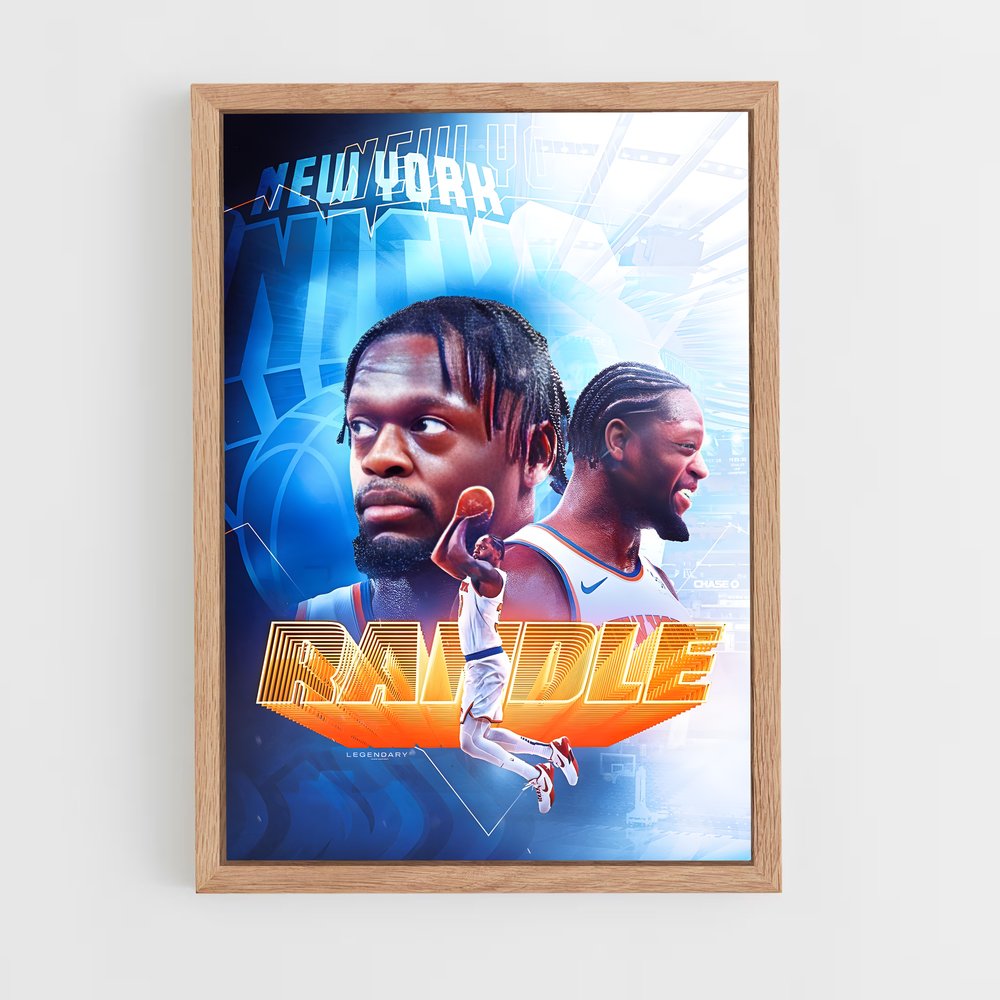 Poster Randle New York Knicks – affiche Basketball (vue 4)