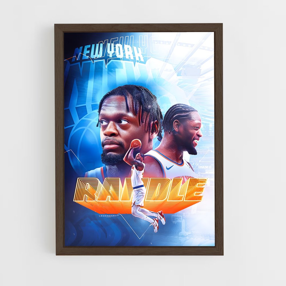 Poster Randle New York Knicks – affiche Basketball (vue 5)
