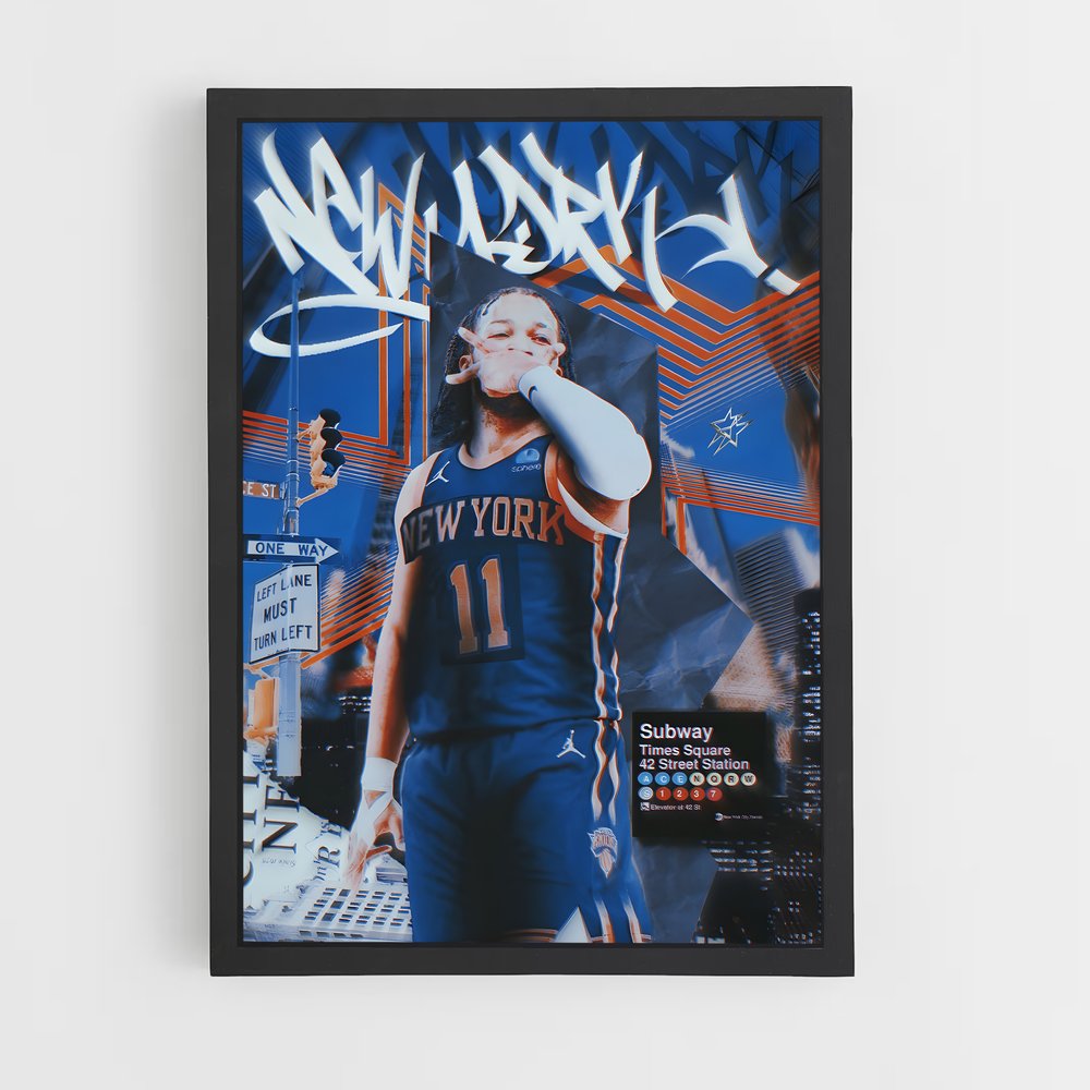 Poster New York Showtime – affiche Basketball (vue 2)