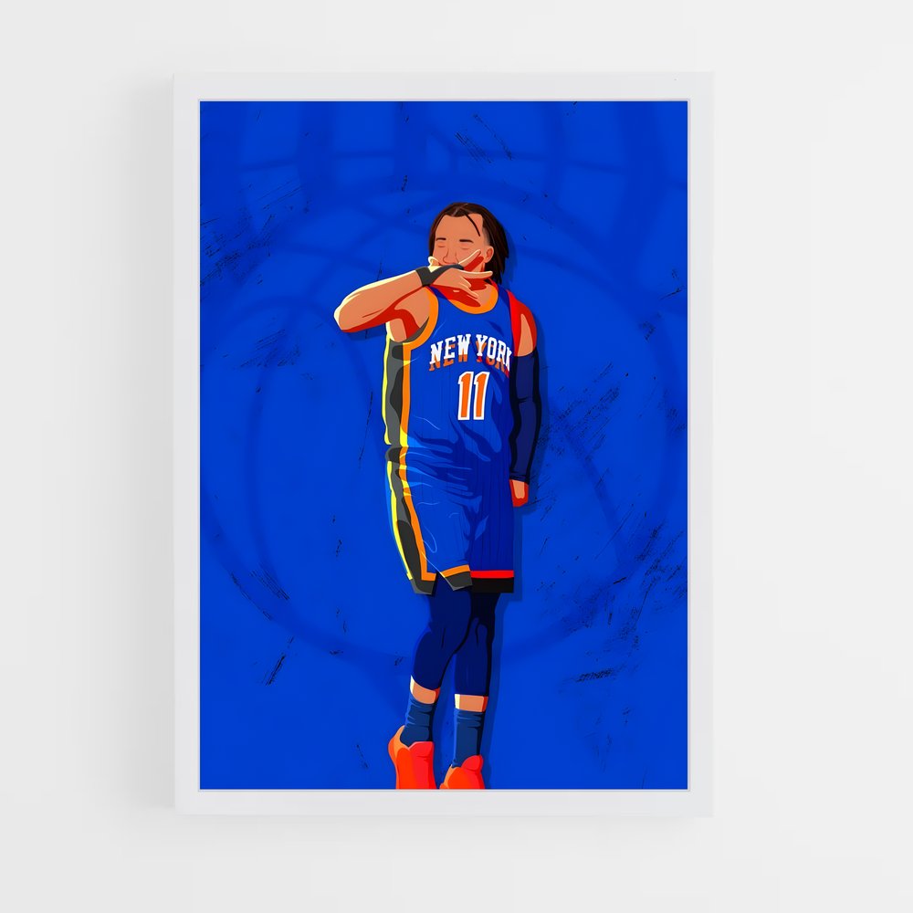 Poster Blue Knicks Player – affiche Basketball (vue 3)