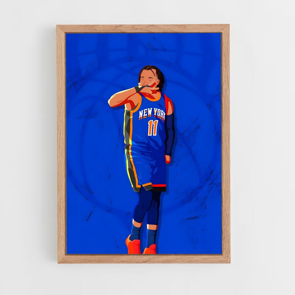 Poster Blue Knicks Player – affiche Basketball (vue 4)