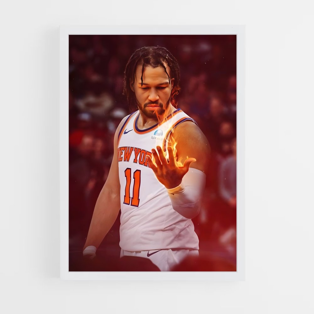 Poster Flamme des Knicks – affiche Basketball (vue 3)