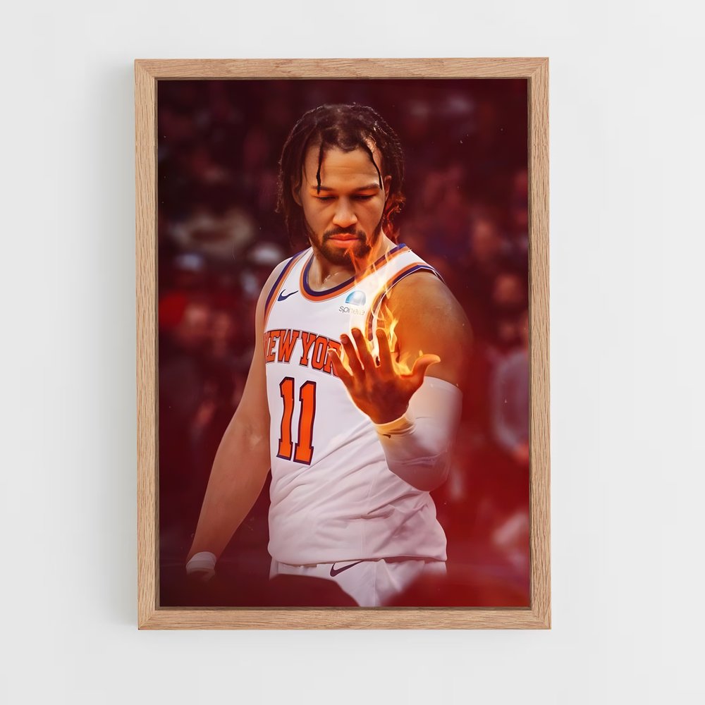 Poster Flamme des Knicks – affiche Basketball (vue 4)