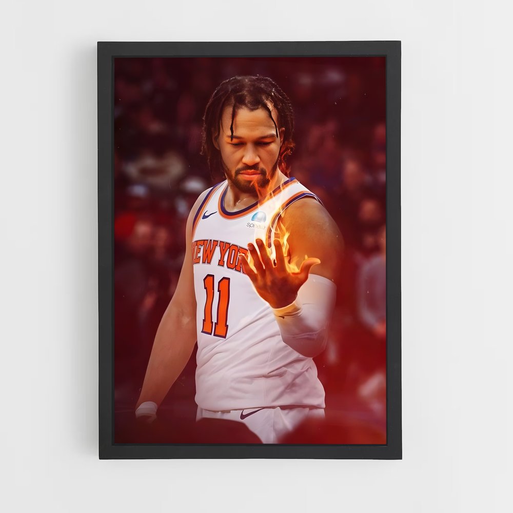 Poster Flamme des Knicks – affiche Basketball (vue 2)
