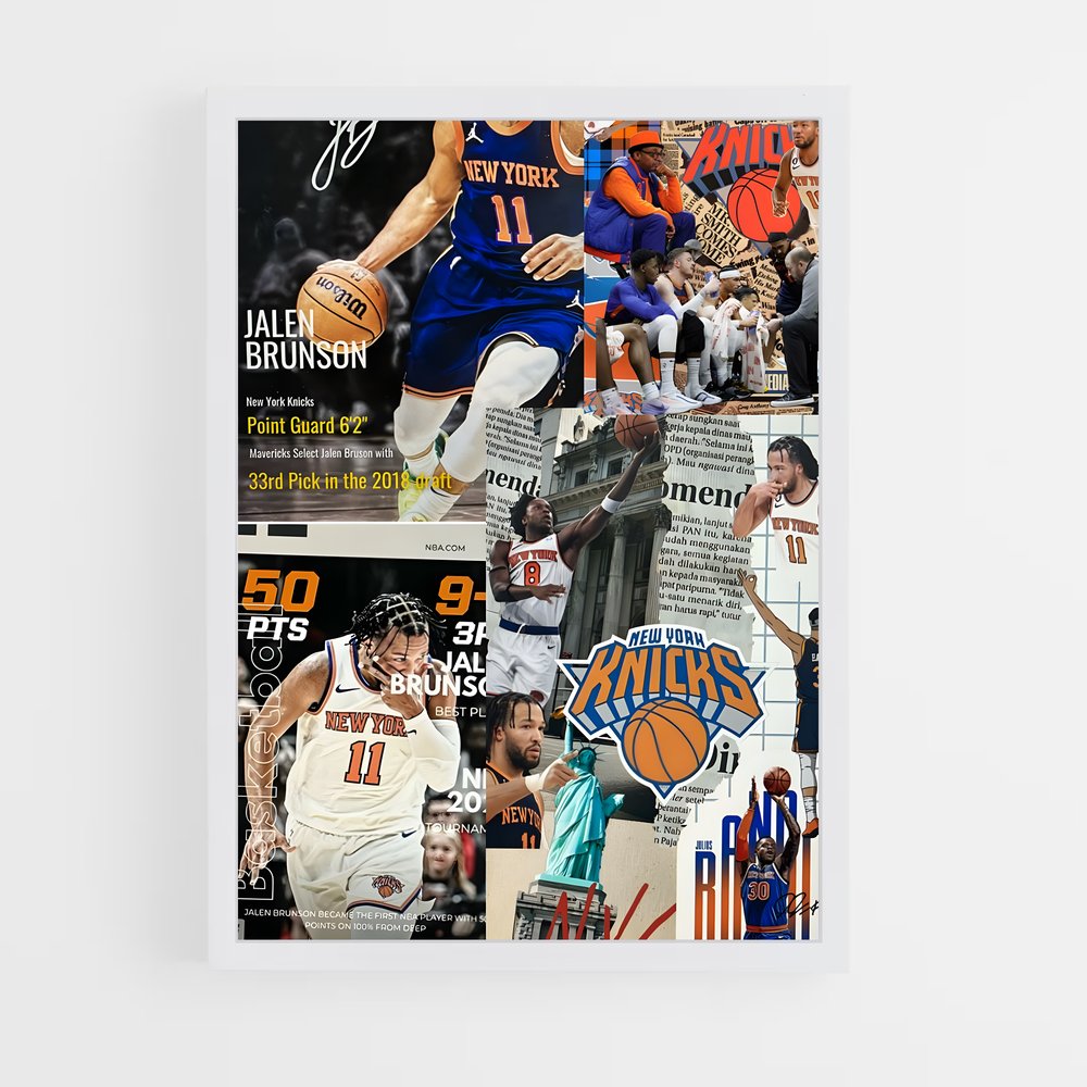 Poster Knicks All-Stars – affiche Basketball (vue 3)