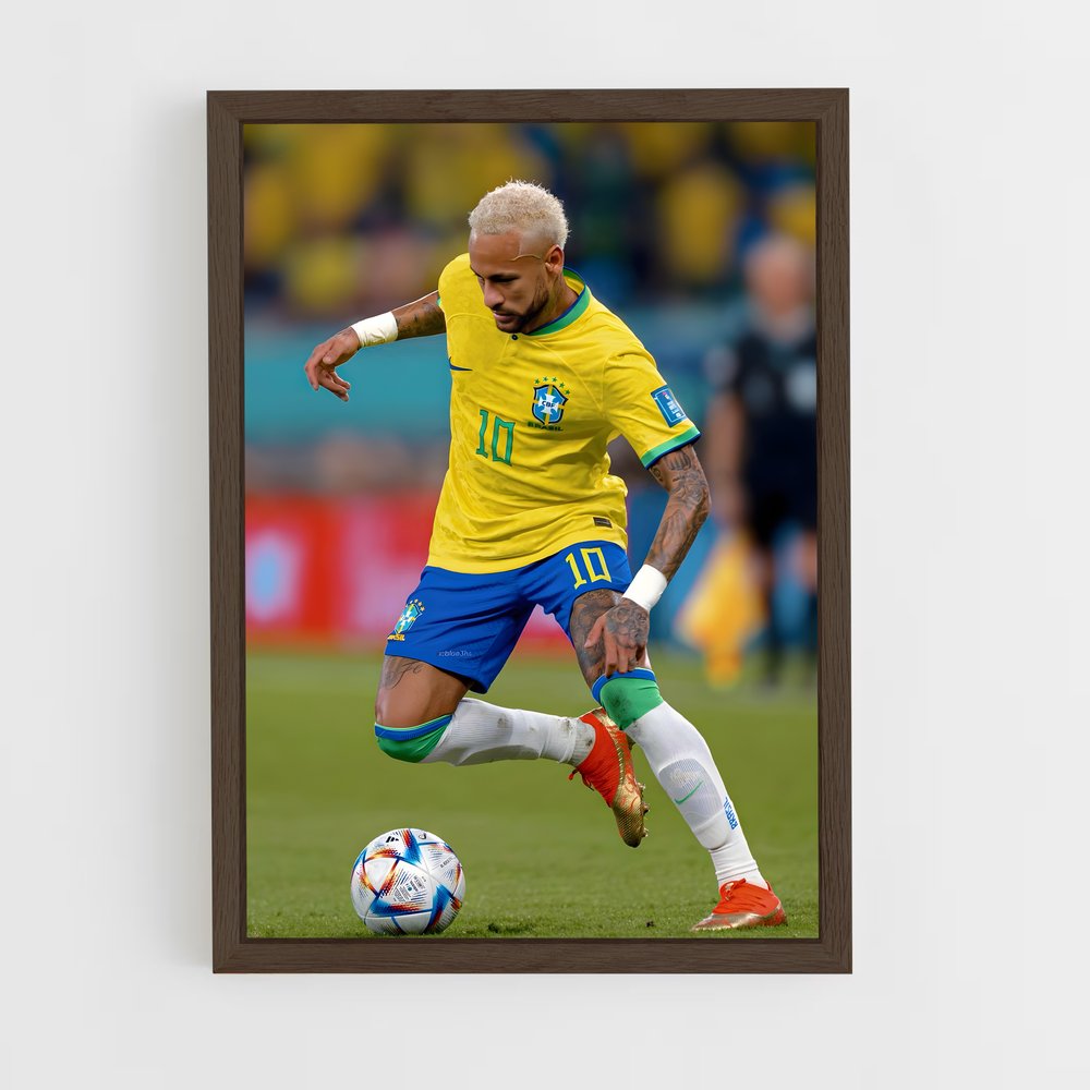 Poster Neymar Brésil – affiche Football (vue 5)