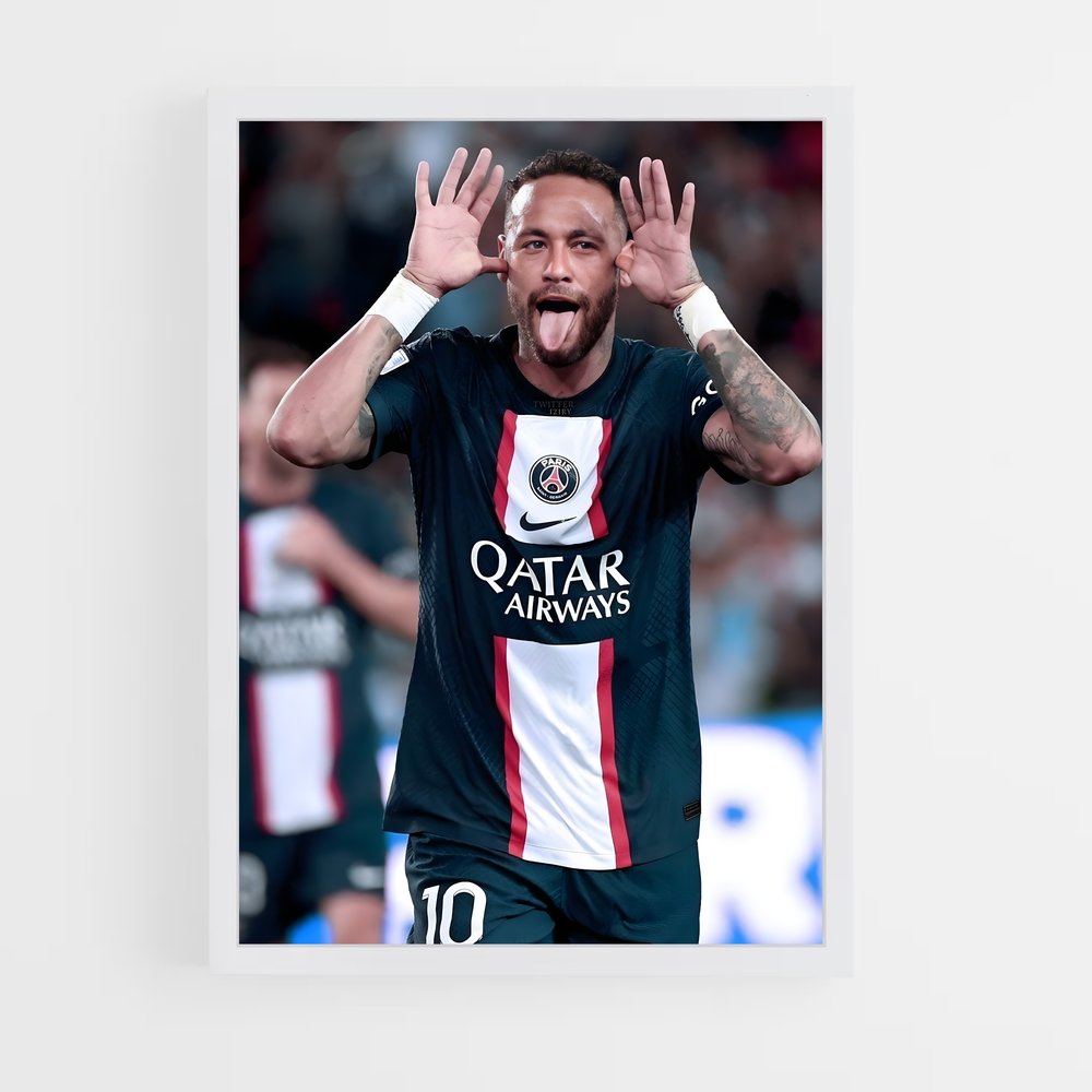 Poster Célébration Neymar – affiche Football (vue 3)