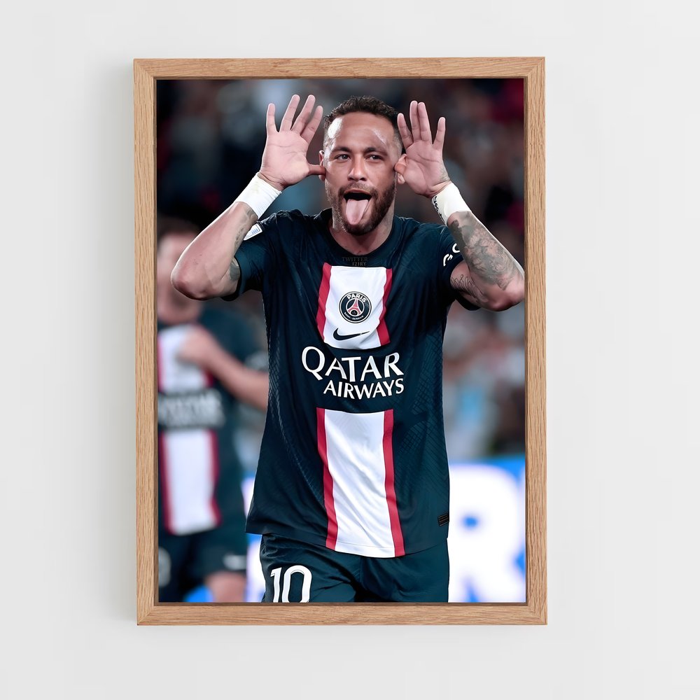 Poster Célébration Neymar – affiche Football (vue 4)