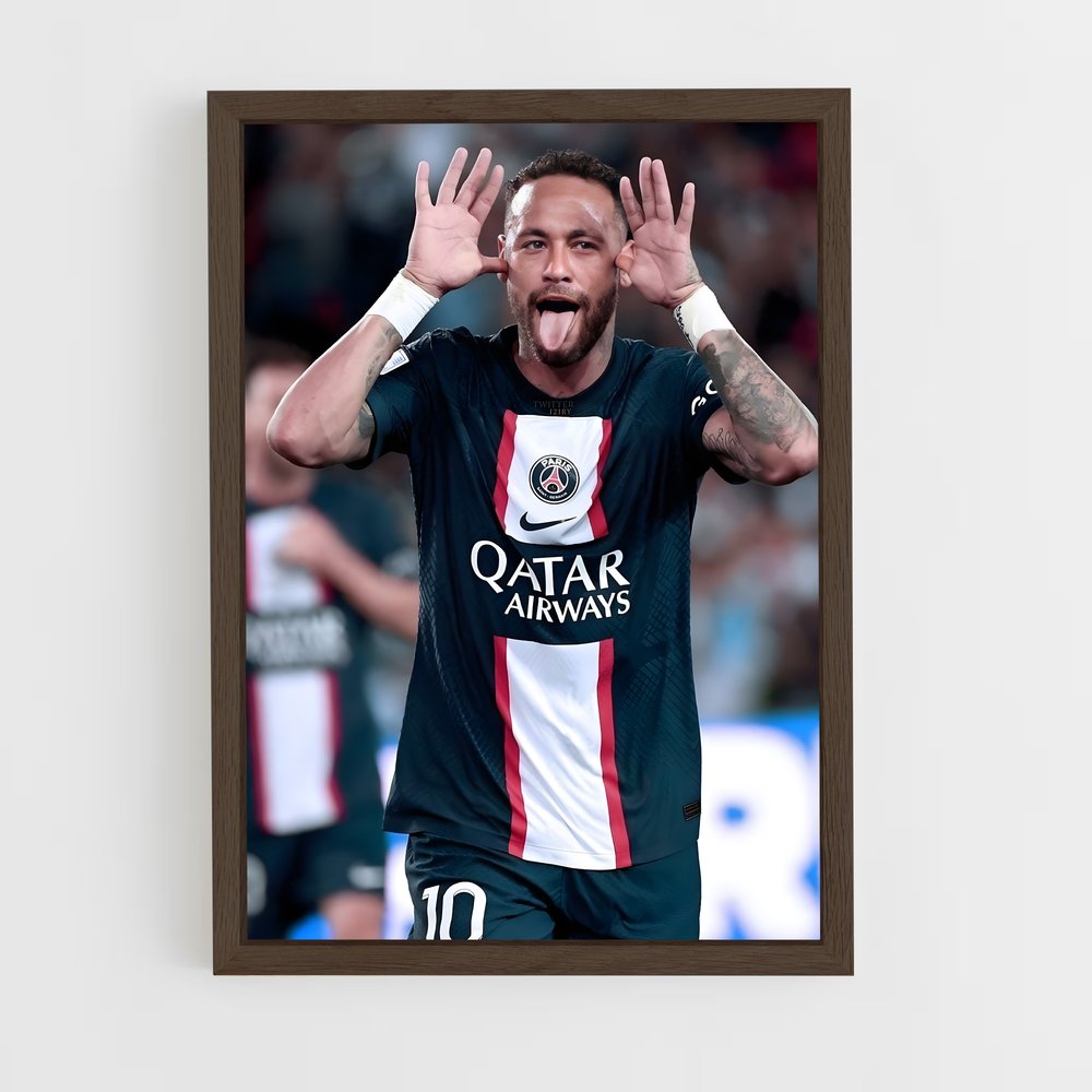 Poster Célébration Neymar – affiche Football (vue 5)