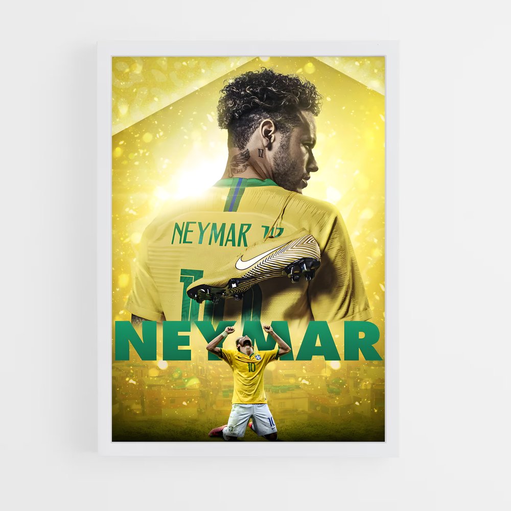 Poster Neymar Nike – affiche Football (vue 3)