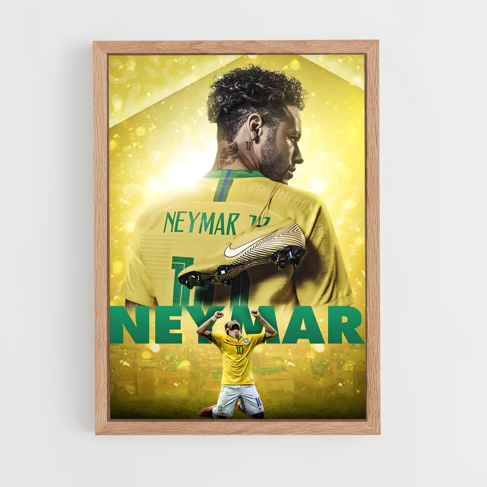 Poster Neymar Nike – affiche Football (vue 4)
