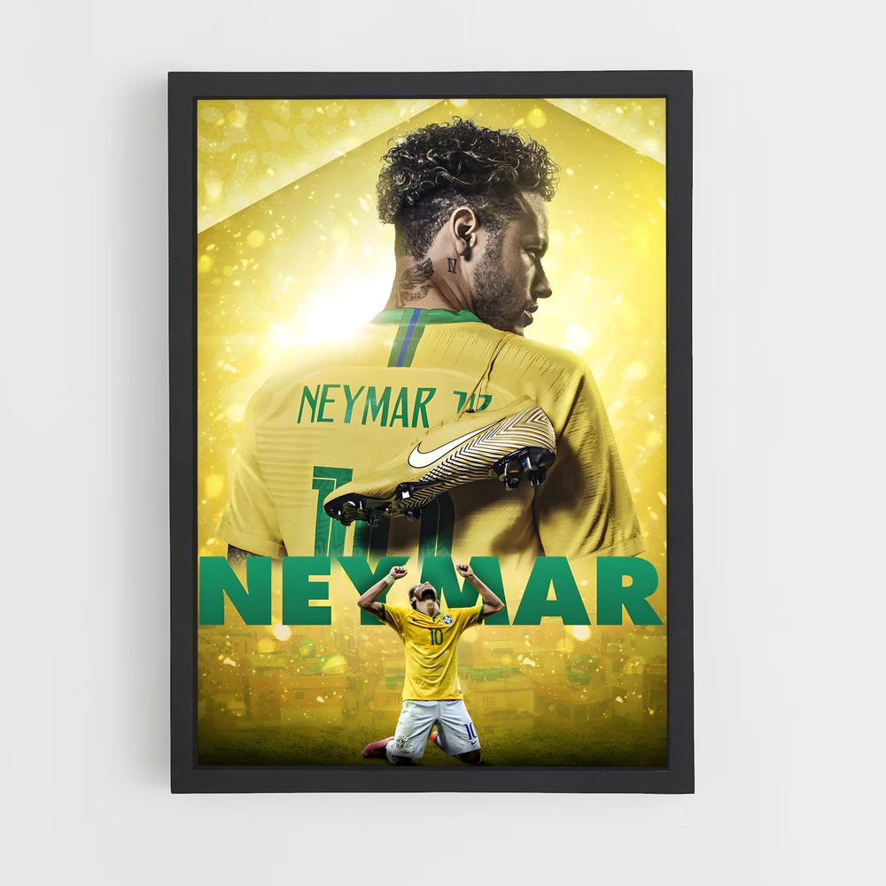 Poster Neymar Nike – affiche Football (vue 2)