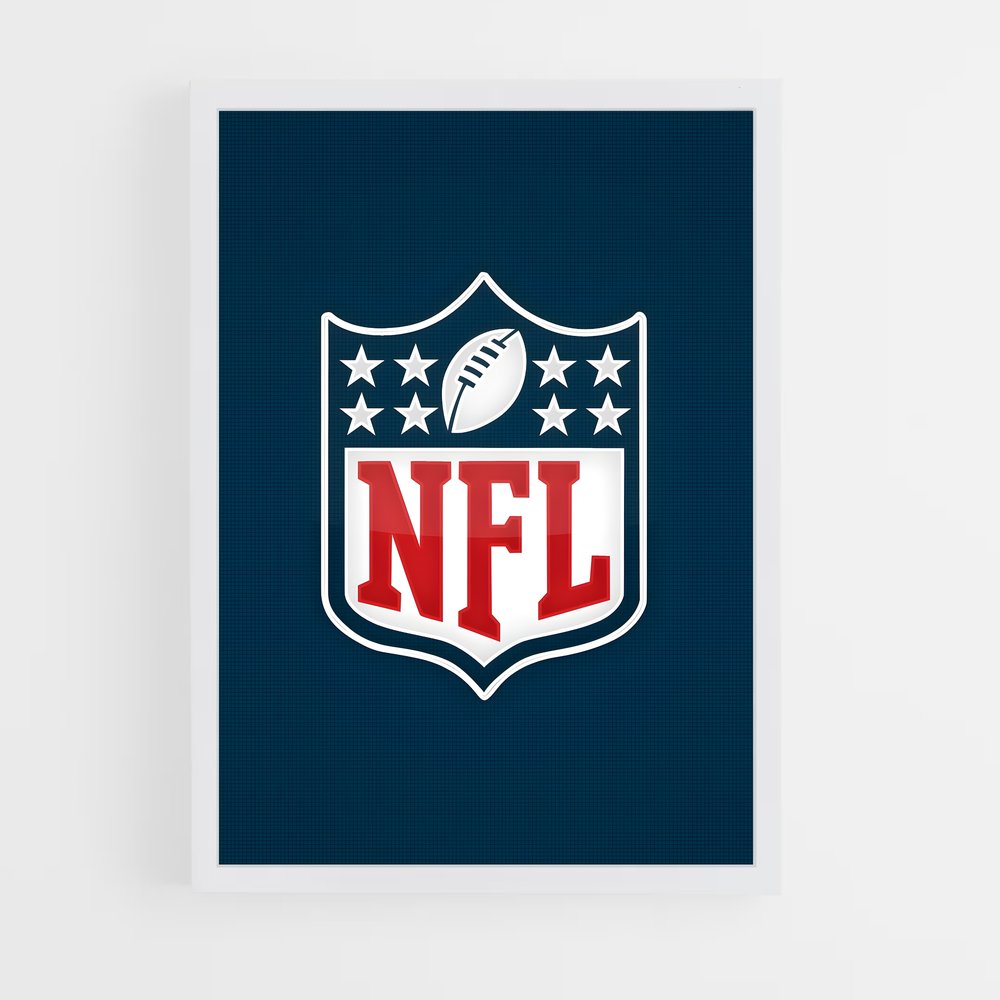 Poster Logo NFL – affiche Football US (vue 3)