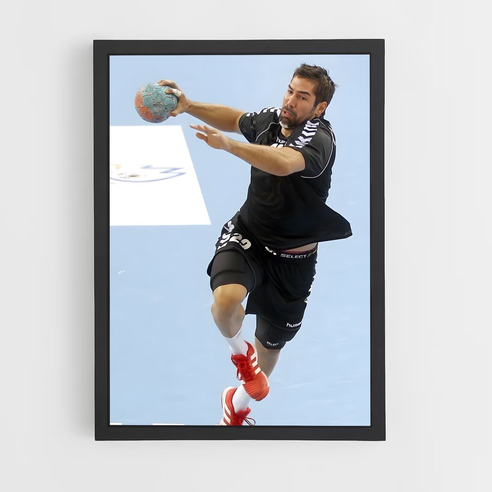 Poster Défi Handball – affiche Jeux Olympiques (vue 2)