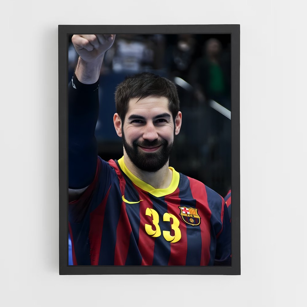 Poster Champion de Handball – affiche Jeux Olympiques (vue 2)
