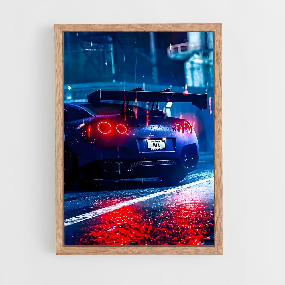 Poster Nissan GTR Néon (vue 4)