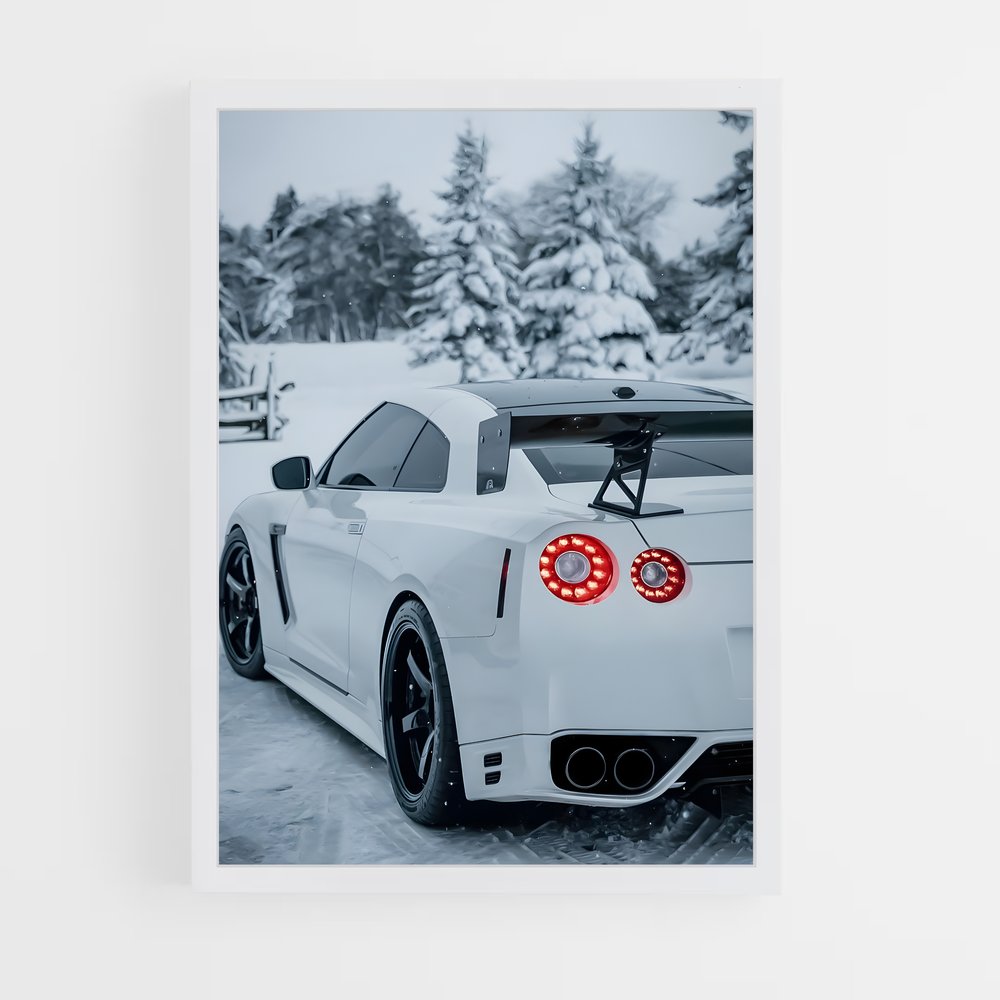 Poster Nissan GTR Neige (vue 3)
