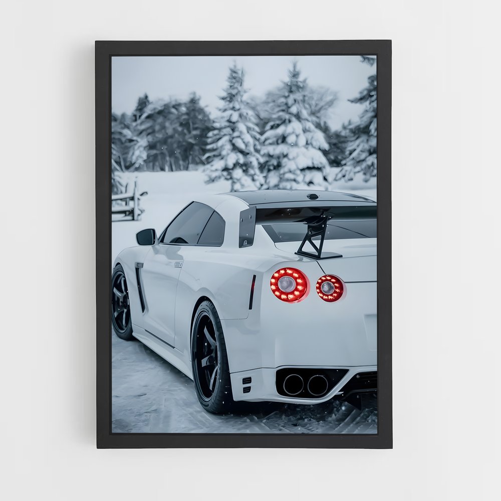 Poster Nissan GTR Neige (vue 2)