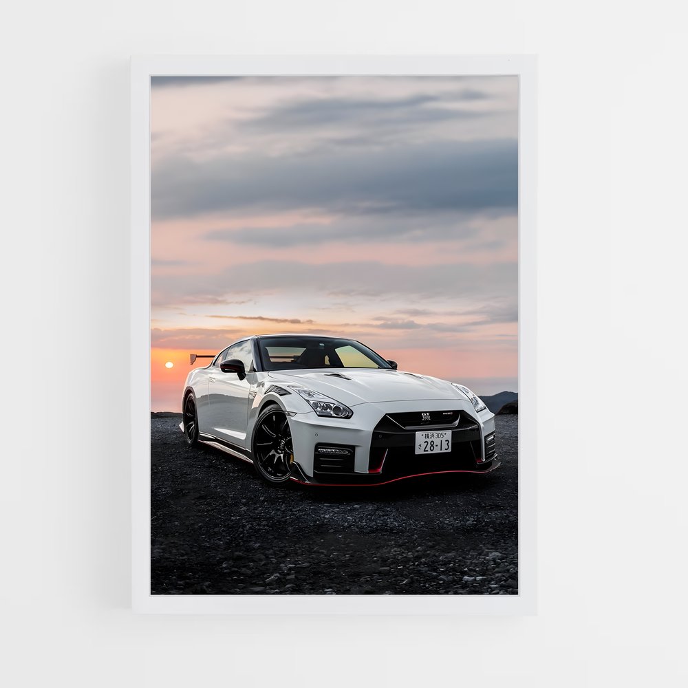 Poster Nissan GTR (vue 3)
