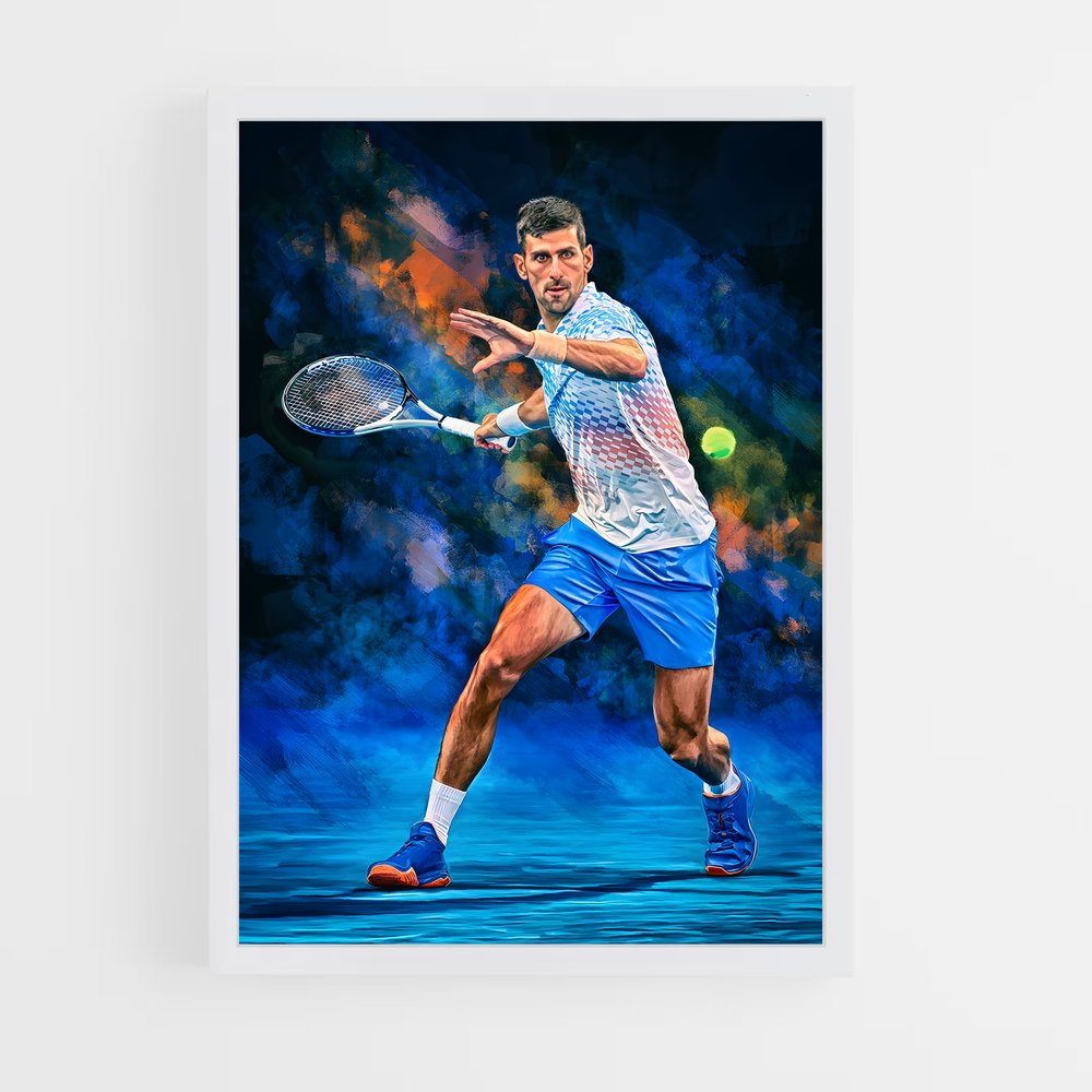 Poster Novak Djokovic Tennis (vue 3)