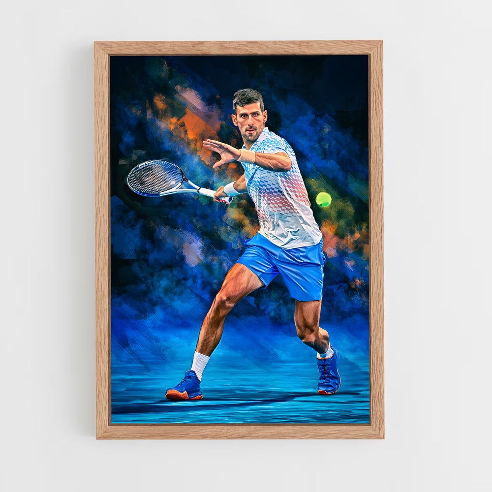 Poster Novak Djokovic Tennis (vue 4)