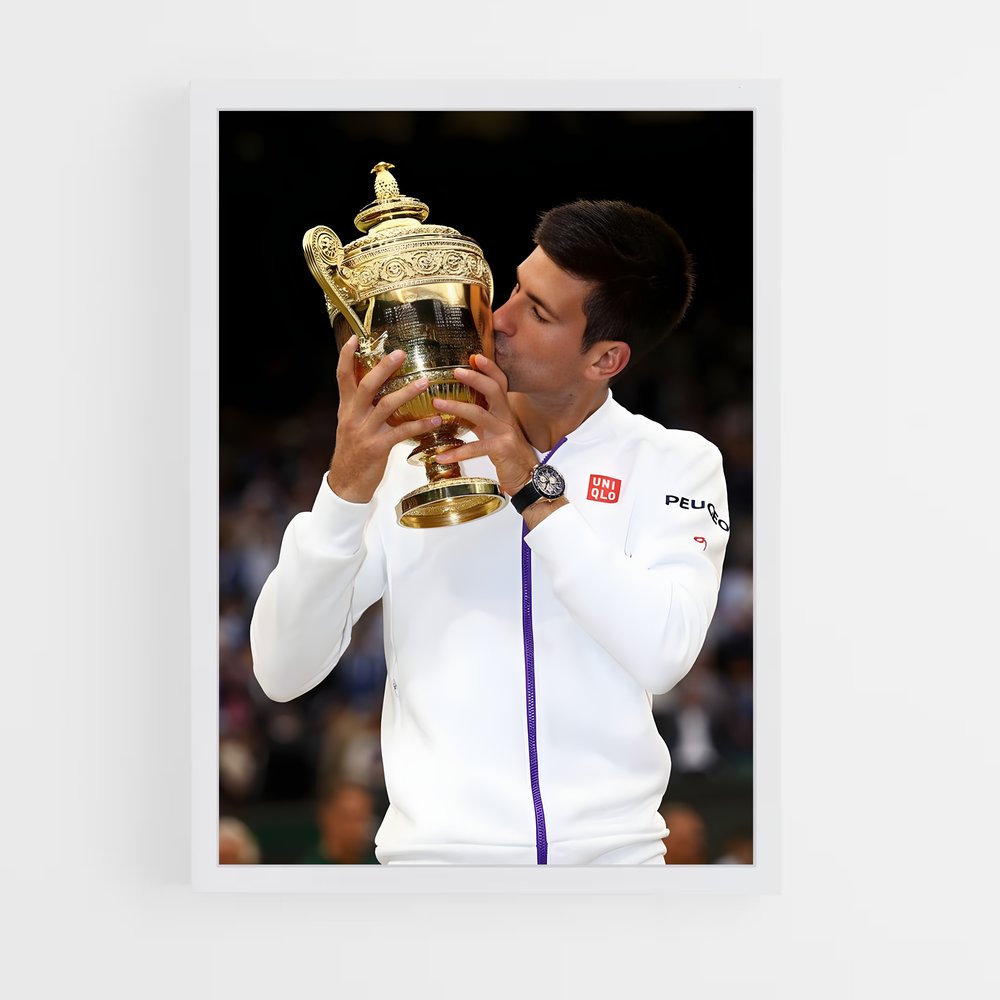 Poster Victoire Novak Djokovic – affiche Tennis (vue 3)