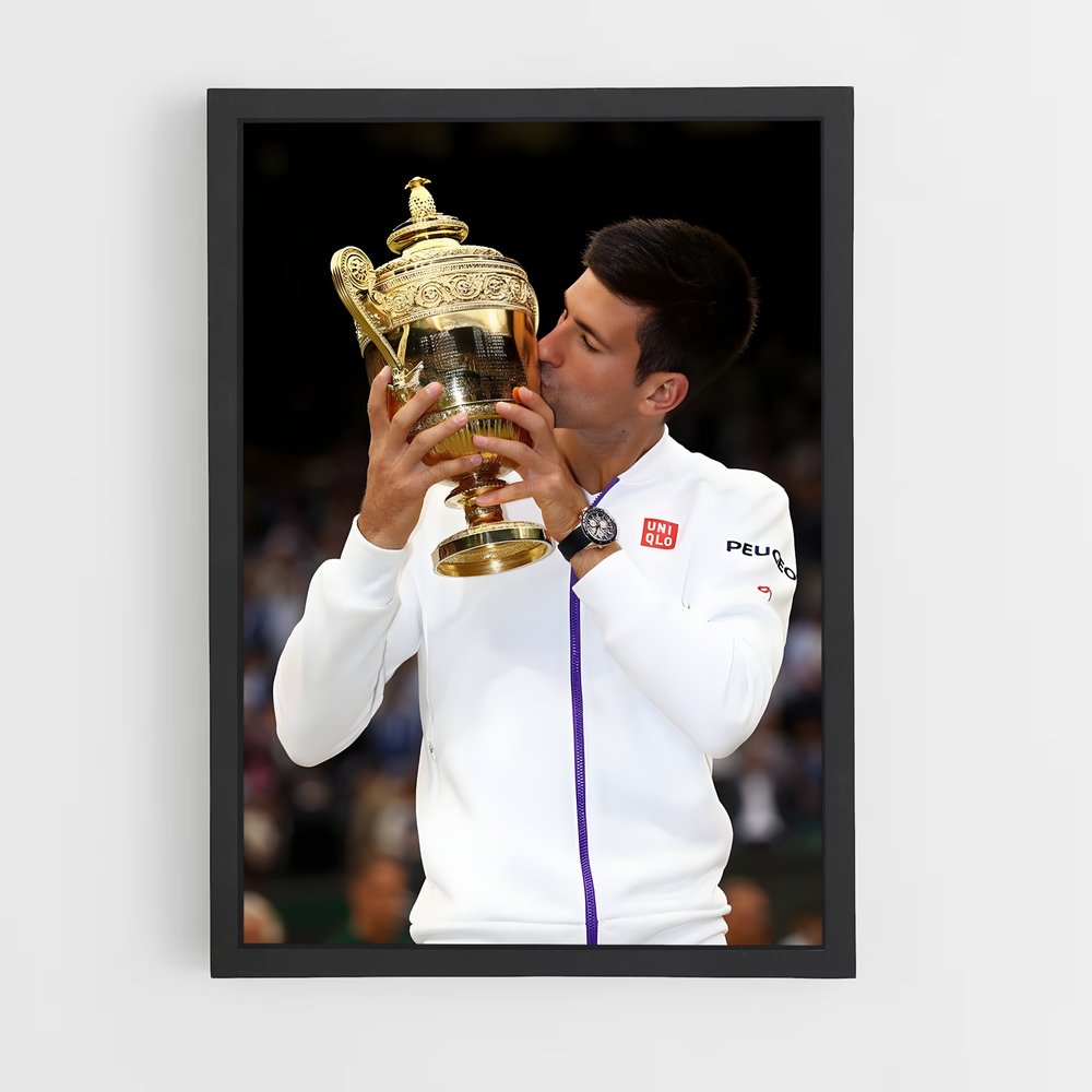 Poster Victoire Novak Djokovic – affiche Tennis (vue 2)