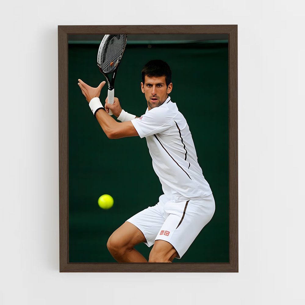 Poster Djokovic Balle – affiche Tennis (vue 5)