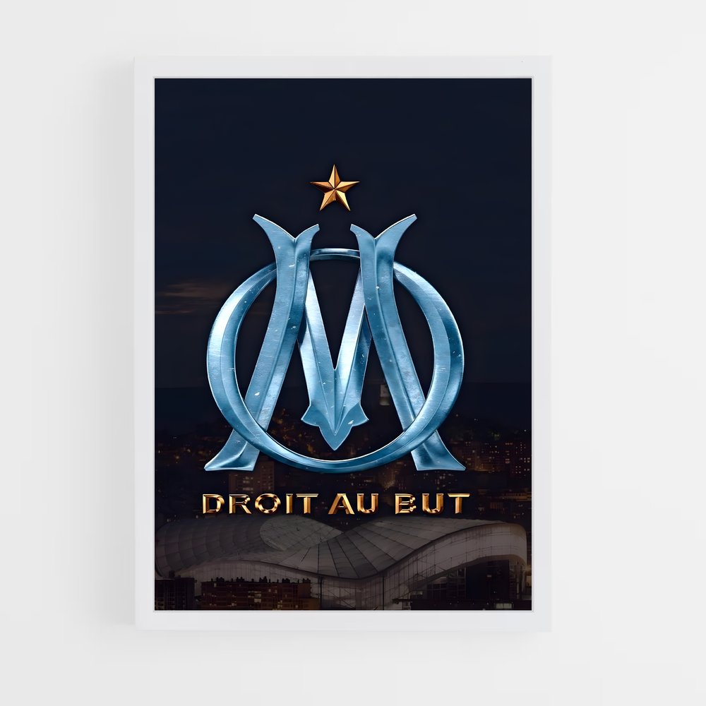 Poster OM Logo – affiche Football (vue 3)
