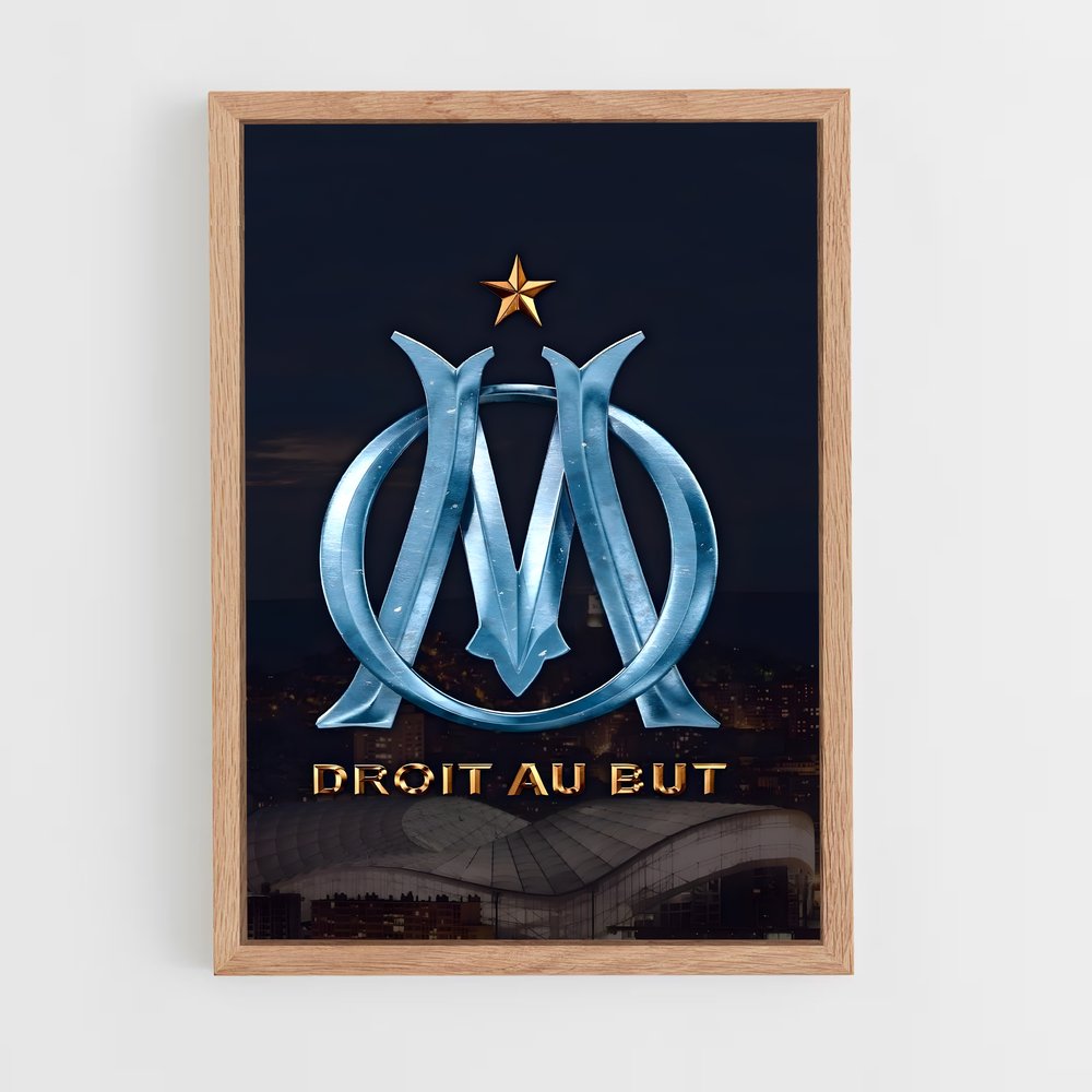 Poster OM Logo – affiche Football (vue 4)