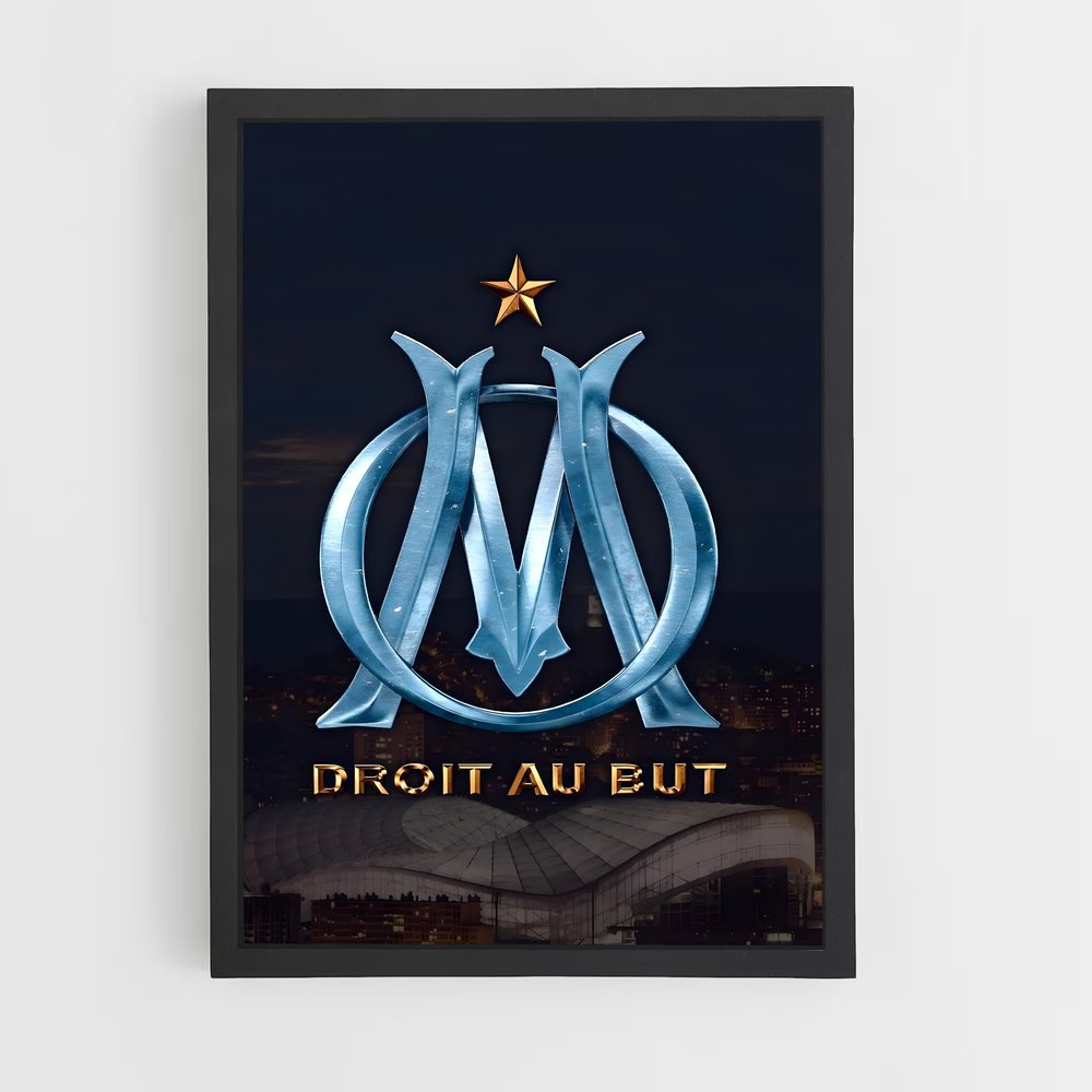 Poster OM Logo – affiche Football (vue 2)