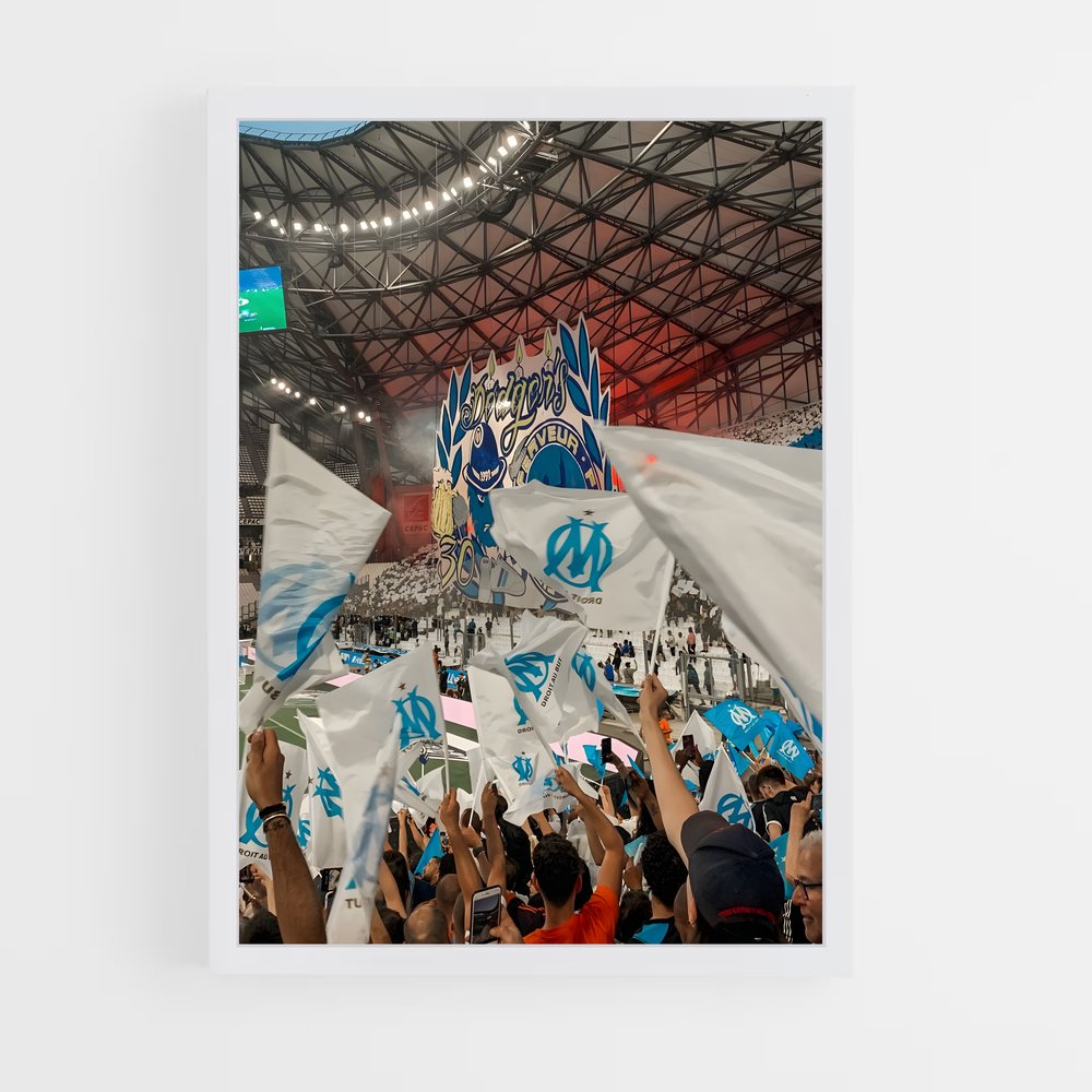 Poster OM Supporters – affiche Football (vue 3)