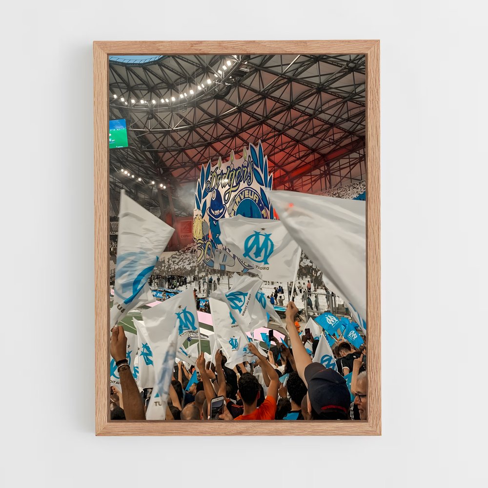 Poster OM Supporters – affiche Football (vue 4)