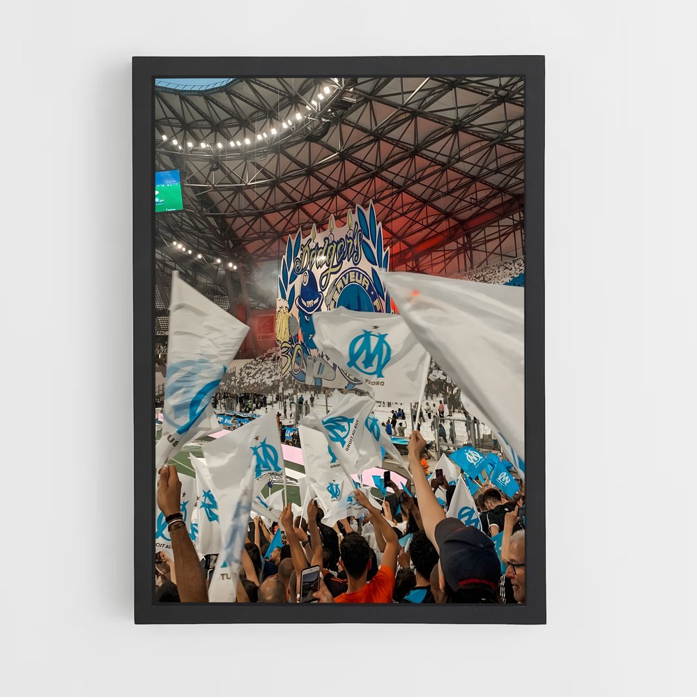 Poster OM Supporters – affiche Football (vue 2)