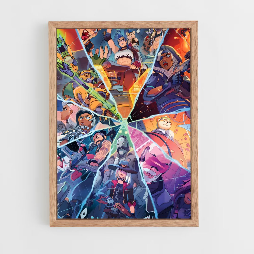 Poster Heroes Fracturés – affiche Overwatch (vue 4)