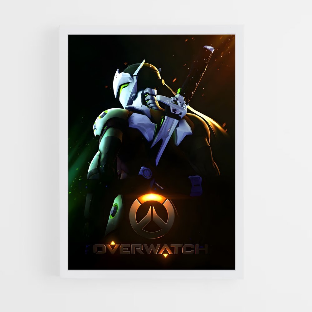 Poster Genji Shadow – affiche Overwatch (vue 3)