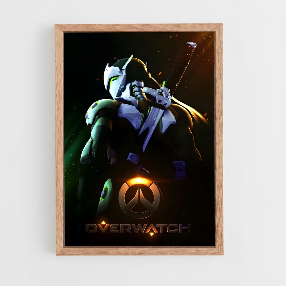 Poster Genji Shadow – affiche Overwatch (vue 4)