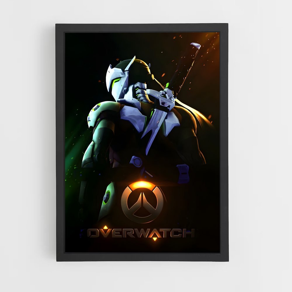 Poster Genji Shadow – affiche Overwatch (vue 2)