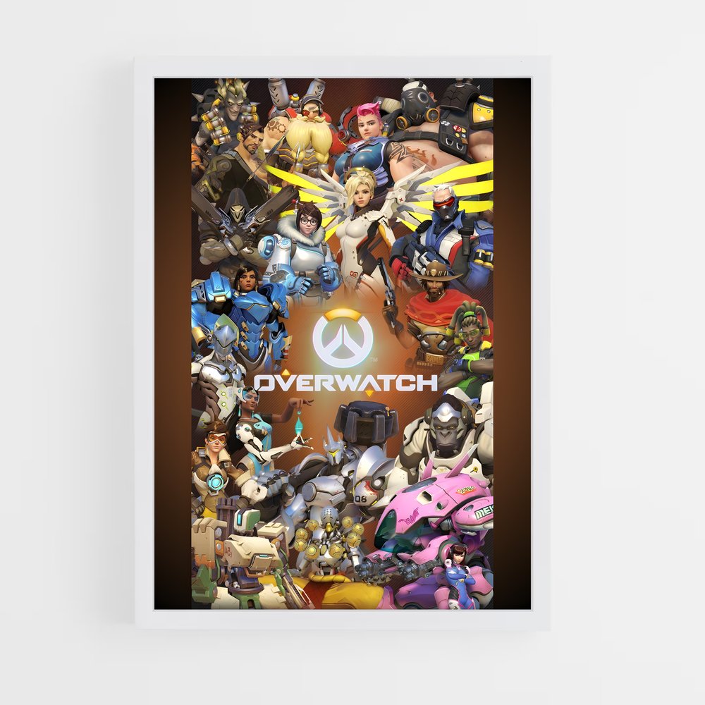 Poster Heroes Assemble – affiche Overwatch (vue 3)