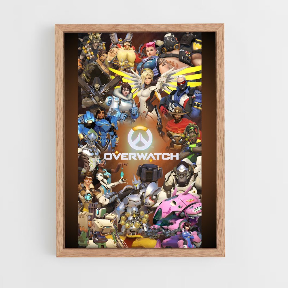 Poster Heroes Assemble – affiche Overwatch (vue 4)