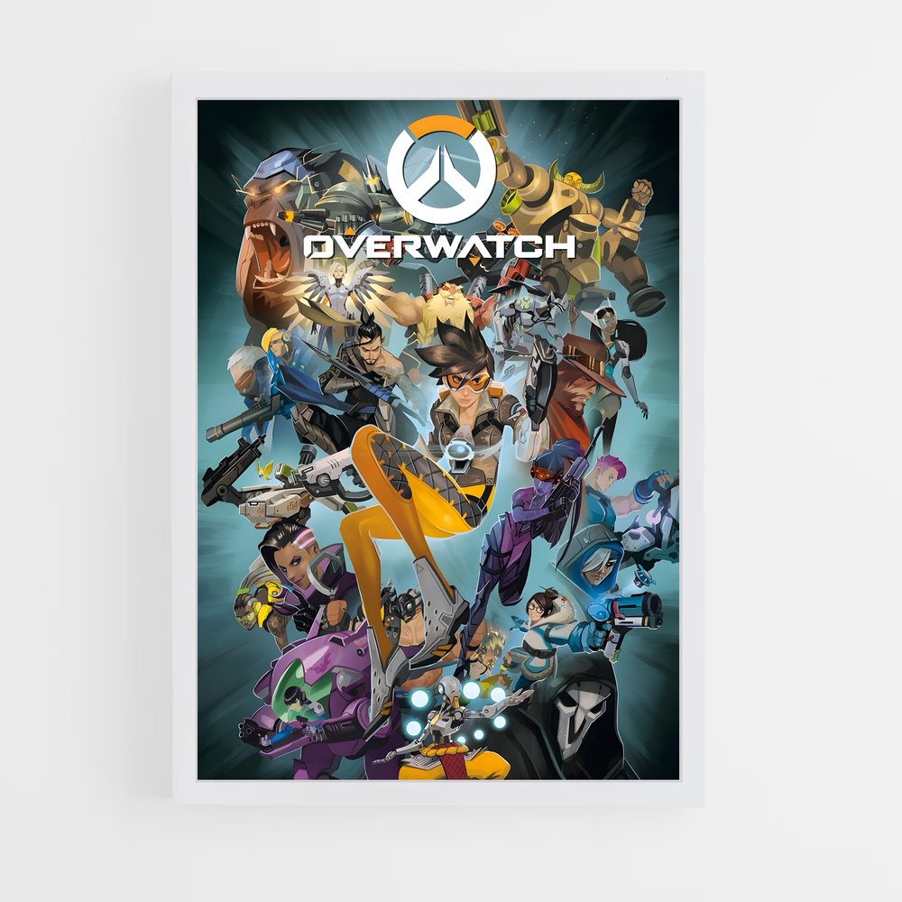 Poster Heroes Alliance – affiche Overwatch (vue 3)
