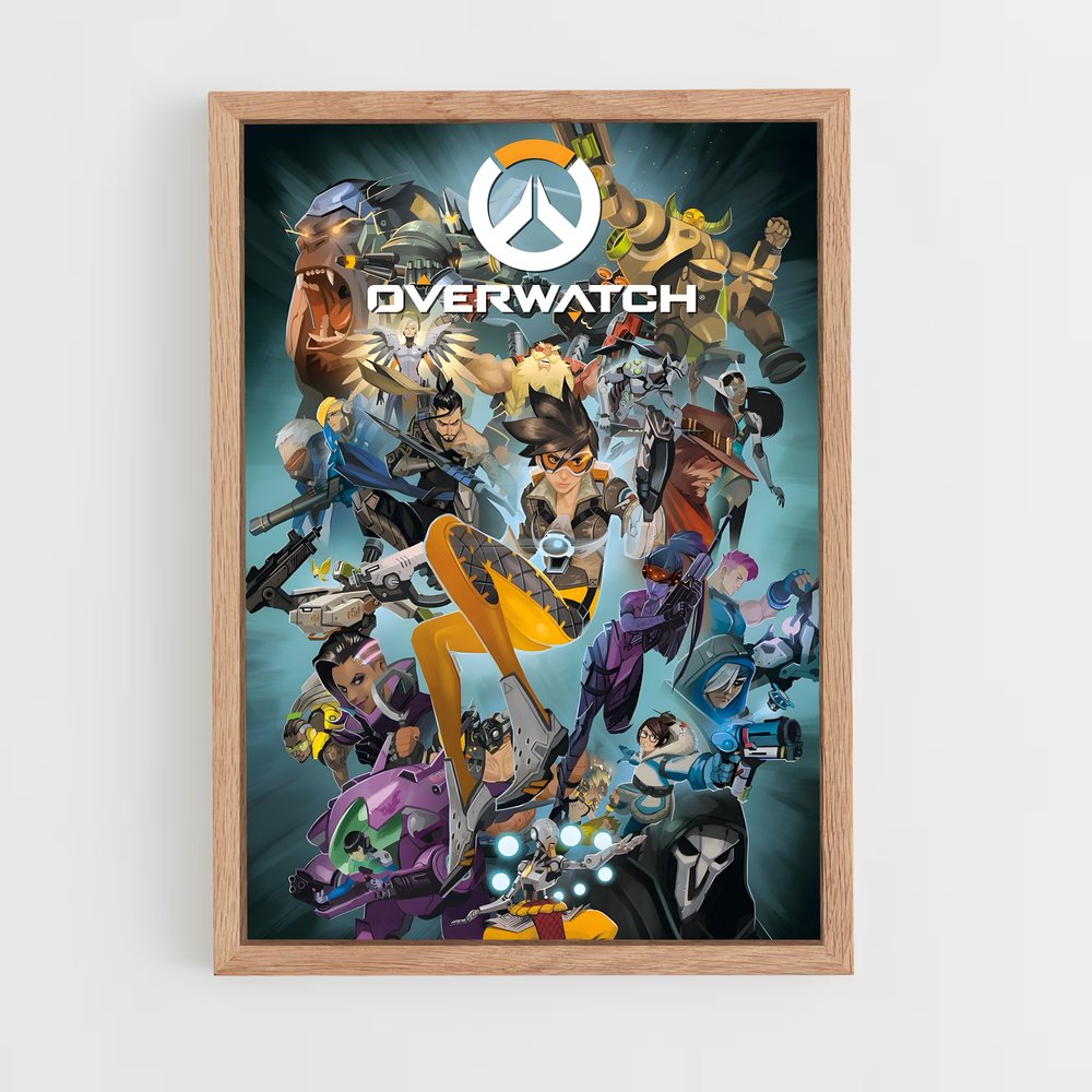 Poster Heroes Alliance – affiche Overwatch (vue 4)