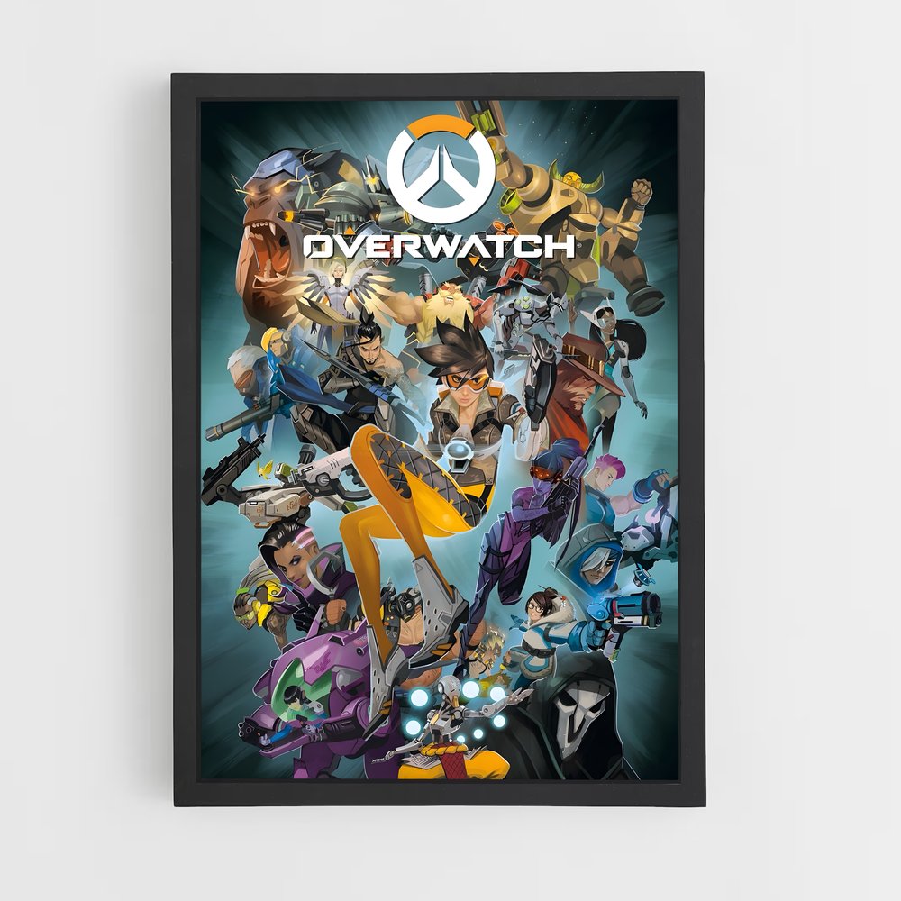 Poster Heroes Alliance – affiche Overwatch (vue 2)